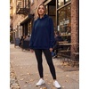 Zeagoo Womens Oversized Hoodies Pullover Fleece Hooded Sweatshirt Trendy(Blue)