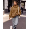 Zeagoo Womens Oversized Hoodies Pullover Fleece Hooded Sweatshirt Trendy(Brown)