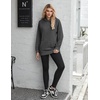 Zeagoo Womens Oversized Hoodies Pullover Fleece Hooded Sweatshirt Trendy(Drak Grey)