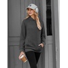 Zeagoo Womens Oversized Hoodies Pullover Fleece Hooded Sweatshirt Trendy(Drak Grey)