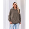 Zeagoo Womens Oversized Hoodies Pullover Fleece Hooded Sweatshirt Trendy(Grey)