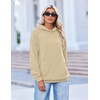 Zeagoo Womens Oversized Hoodies Pullover Fleece Hooded Sweatshirt Trendy(Light Brown)