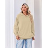 Zeagoo Womens Oversized Hoodies Pullover Fleece Hooded Sweatshirt Trendy(Light Brown)