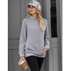 Zeagoo Womens Oversized Hoodies Pullover Fleece Hooded Sweatshirt Trendy(Light Grey)