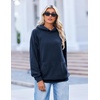 Zeagoo Womens Oversized Hoodies Pullover Fleece Hooded Sweatshirt Trendy(Navy Blue)