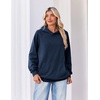 Zeagoo Womens Oversized Hoodies Pullover Fleece Hooded Sweatshirt Trendy(Navy Blue)