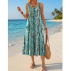 Zeagoo Womens Summer Midi Dresses 2026 Casual Sleeveless Tank Sundresses A Line Crewneck Beach Vacation Dress with Pockets(Green-cx259)