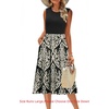 Zeagoo Women’s Summer Tank Midi Dress with Pockets Floral Sleeveless A-Line Casual Loose T-Shirt Dresses Beach Sundress 2026(02-black Floral)