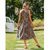Zeagoo Women’s Summer Tank Midi Dress with Pockets Floral Sleeveless A-Line Casual Loose T-Shirt Dresses Beach Sundress 2026(Ethnic Boho Print)