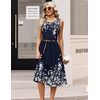 Zeagoo Women’s Summer Tank Midi Dress with Pockets Floral Sleeveless A-Line Casual Loose T-Shirt Dresses Beach Sundress 2026(Sf103)