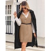 Zeagoo Womens Tank Sweater Dress Sweater Vest Knitted Pullovers Sweaters 2025(Brown)