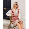 Zeagoo Womens Tank Sweater Dress Sweater Vest Knitted Pullovers Sweaters 2025(Christmas)