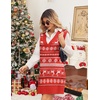 Zeagoo Womens Tank Sweater Dress Sweater Vest Knitted Pullovers Sweaters 2025(Christmas Red)