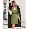 Zeagoo Womens Tank Sweater Dress Sweater Vest Knitted Pullovers Sweaters 2025(Green)