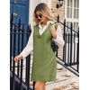 Zeagoo Womens Tank Sweater Dress Sweater Vest Knitted Pullovers Sweaters 2025(Green)