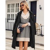 Zeagoo Womens Tank Sweater Dress Sweater Vest Knitted Pullovers Sweaters 2025(Houndstooth Plaid Black)