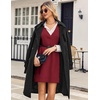 Zeagoo Womens Tank Sweater Dress Sweater Vest Knitted Pullovers Sweaters 2025(Wine Red)