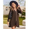 Zeagoo Womens Zip Up Hoodies 2026 with Pocket(Brown)
