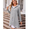 Zeagoo Womens Zip Up Hoodies 2026 with Pocket(Light Gray)
