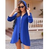 Zeagoo Womens Zip Up Hoodies 2026 with Pocket(Snorkel Blue)