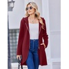 Zeagoo Womens Zip Up Hoodies 2026 with Pocket(Wine Red)