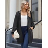 Zeagoo Women’s Zip Up Hoodies Long Sleeve Long Tunic Sweatshirts Oversized(Dark Grey)