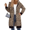 Zeagoo Women’s Zip Up Hoodies Long Sleeve Long Tunic Sweatshirts Oversized(Leopard Print)