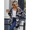 Zeagoo Women’s Zip Up Hoodies Long Sleeve Long Tunic Sweatshirts Oversized(Tie Dye)