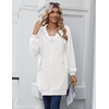 Zeagoo Women’s Zip Up Hoodies Long Sleeve Long Tunic Sweatshirts Oversized(White)