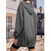 Zeagoo Women’s Zip Up Hoodies Long Tunic Sweatshirts Oversized Fleece Casual Long Sleeve 2026 Fall Hoodie Jacket Coat(01 Dark Grey)