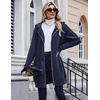 Zeagoo Women’s Zip Up Hoodies Long Tunic Sweatshirts Oversized Fleece Casual Long Sleeve 2026 Fall Hoodie Jacket Coat(01 Dark Navy Blue)