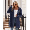 Zeagoo Women’s Zip Up Hoodies Long Tunic Sweatshirts Oversized Fleece Casual Long Sleeve 2026 Fall Hoodie Jacket Coat(01 Dark Navy Blue)