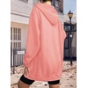 Zeagoo Women’s Zip Up Hoodies Long Tunic Sweatshirts Oversized Fleece Casual Long Sleeve 2026 Fall Hoodie Jacket Coat(01 Pink)
