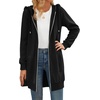 Zeagoo Women’s Zip Up Hoodies Long Tunic Sweatshirts Oversized Fleece Casual Long Sleeve 2026 Fall Hoodie Jacket Coat(01-black)