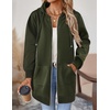 Zeagoo Women’s Zip Up Hoodies Long Tunic Sweatshirts Oversized Fleece Casual Long Sleeve 2026 Fall Hoodie Jacket Coat(Army Green)