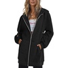 Zeagoo Women’s Zip Up Hoodies Long Tunic Sweatshirts Oversized Fleece Casual Long Sleeve 2026 Fall Hoodie Jacket Coat(Black)