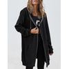 Zeagoo Women’s Zip Up Hoodies Long Tunic Sweatshirts Oversized Fleece Casual Long Sleeve 2026 Fall Hoodie Jacket Coat(Black)