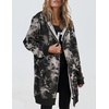Zeagoo Women’s Zip Up Hoodies Long Tunic Sweatshirts Oversized Fleece Casual Long Sleeve 2026 Fall Hoodie Jacket Coat(Black Tie Dye Without Fleece)