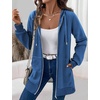 Zeagoo Women’s Zip Up Hoodies Long Tunic Sweatshirts Oversized Fleece Casual Long Sleeve 2026 Fall Hoodie Jacket Coat(Blue)