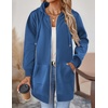Zeagoo Women’s Zip Up Hoodies Long Tunic Sweatshirts Oversized Fleece Casual Long Sleeve 2026 Fall Hoodie Jacket Coat(Blue)
