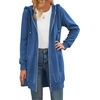 Zeagoo Women’s Zip Up Hoodies Long Tunic Sweatshirts Oversized Fleece Casual Long Sleeve 2026 Fall Hoodie Jacket Coat(Blue)
