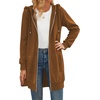 Zeagoo Women’s Zip Up Hoodies Long Tunic Sweatshirts Oversized Fleece Casual Long Sleeve 2026 Fall Hoodie Jacket Coat(Brown)