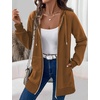 Zeagoo Women’s Zip Up Hoodies Long Tunic Sweatshirts Oversized Fleece Casual Long Sleeve 2026 Fall Hoodie Jacket Coat(Brown)