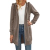 Zeagoo Women’s Zip Up Hoodies Long Tunic Sweatshirts Oversized Fleece Casual Long Sleeve 2026 Fall Hoodie Jacket Coat(Coffeegrey)