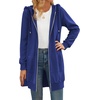 Zeagoo Women’s Zip Up Hoodies Long Tunic Sweatshirts Oversized Fleece Casual Long Sleeve 2026 Fall Hoodie Jacket Coat(Dark Blue)