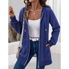 Zeagoo Women’s Zip Up Hoodies Long Tunic Sweatshirts Oversized Fleece Casual Long Sleeve 2026 Fall Hoodie Jacket Coat(Dark Blue)