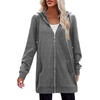 Zeagoo Women’s Zip Up Hoodies Long Tunic Sweatshirts Oversized Fleece Casual Long Sleeve 2026 Fall Hoodie Jacket Coat(Dark Grey)