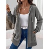Zeagoo Women’s Zip Up Hoodies Long Tunic Sweatshirts Oversized Fleece Casual Long Sleeve 2026 Fall Hoodie Jacket Coat(Dark Grey)