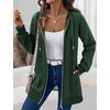 Zeagoo Women’s Zip Up Hoodies Long Tunic Sweatshirts Oversized Fleece Casual Long Sleeve 2026 Fall Hoodie Jacket Coat(Green)