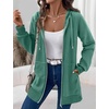 Zeagoo Women’s Zip Up Hoodies Long Tunic Sweatshirts Oversized Fleece Casual Long Sleeve 2026 Fall Hoodie Jacket Coat(Green(hot))